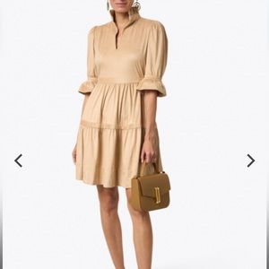 GRETCHEN SCOTT
Teardrop Beige Faux Suede Dress